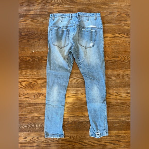 blue Kollar Distressed Skinny Jeans - Picture 2 of 6